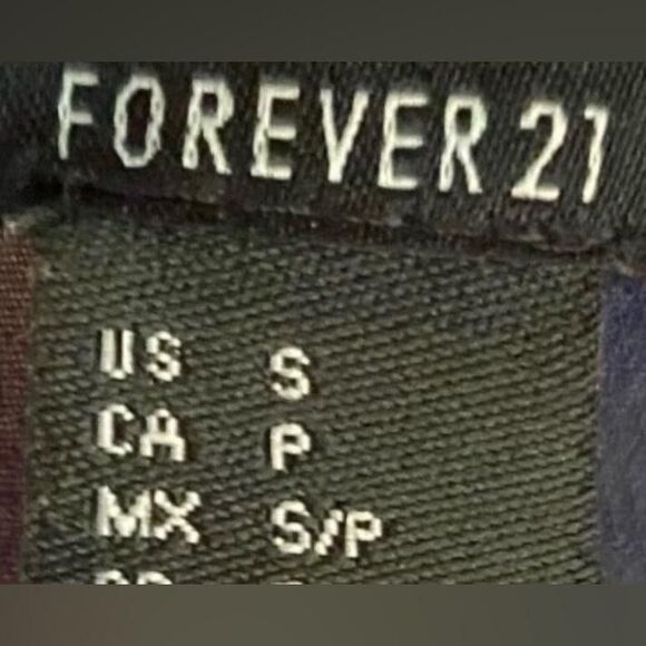 Blouse Women’s Small Navy Blue Floral Ruffle Sleeveless Cottagecore - Picture 7 of 7